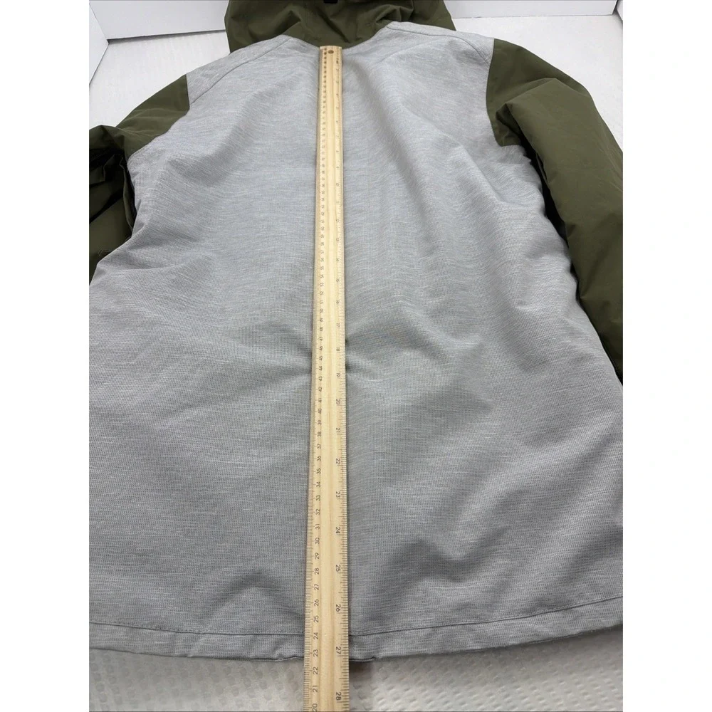 Quiksilver Ridge Youth XL Snow Jacket 10K DryFlight Gray Heather Olive EUC